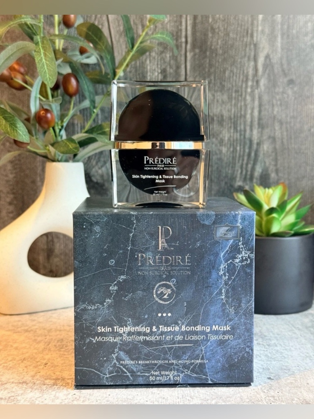 Prediré Skin Tightening & Tissue Bonding Mask — Black 1.7oz